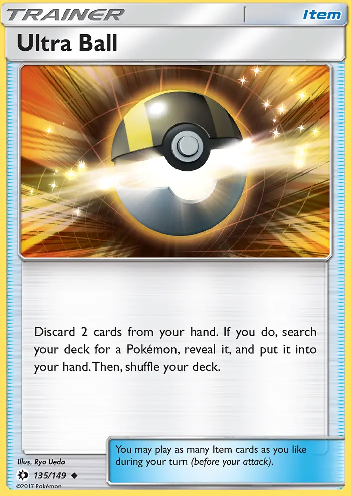 Ultra Ball, Pokémon card