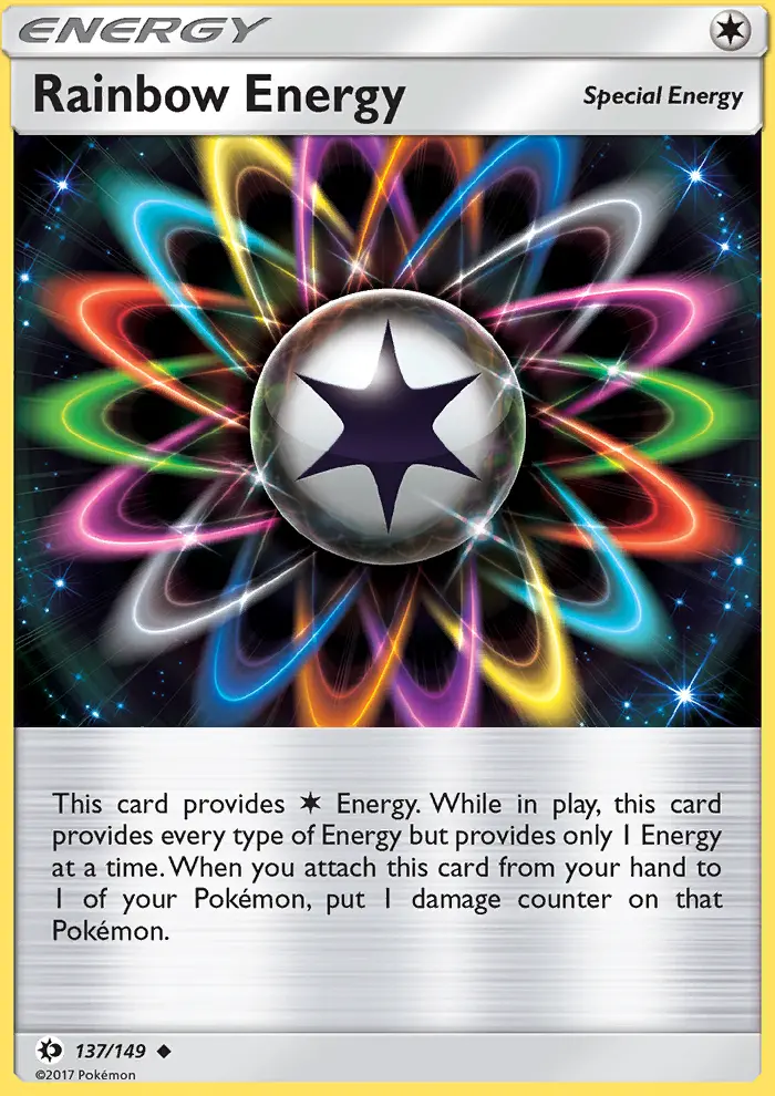 Rainbow Energy, Pokémon card