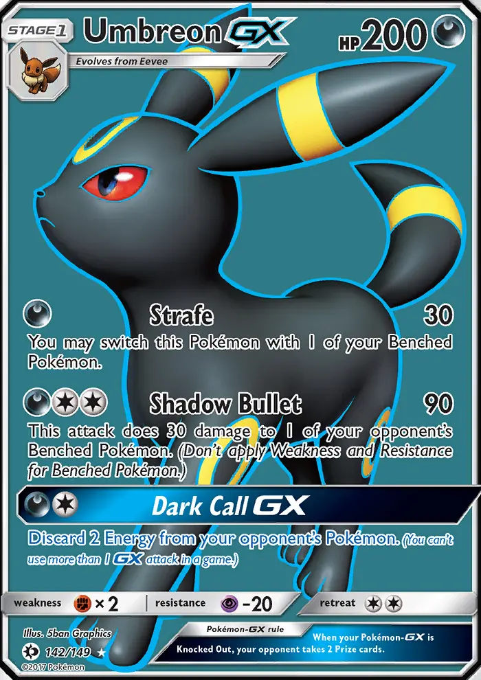 Umbreon GX, Pokémon card