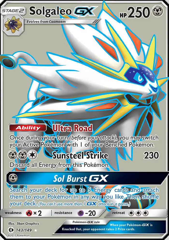 Solgaleo GX, Pokémon card