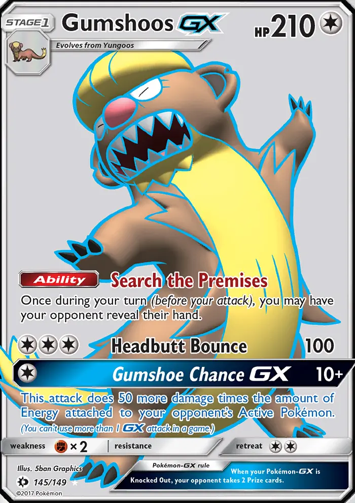 Gumshoos GX, Pokémon card