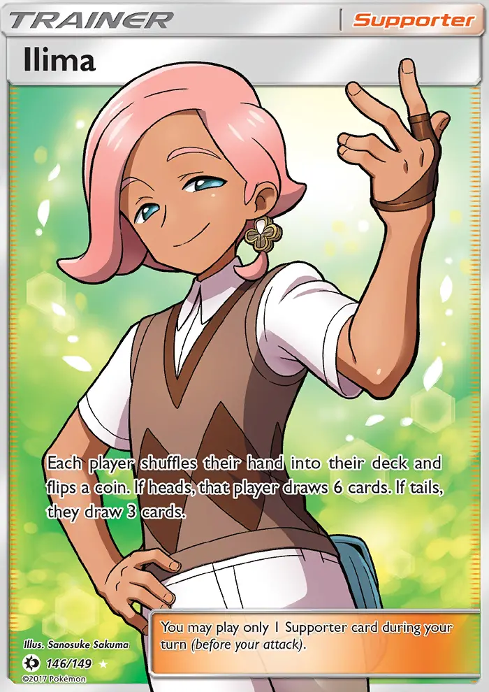 Ilima, Pokémon card