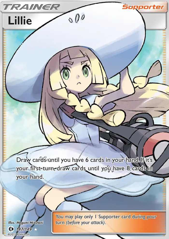 Lillie, Pokémon card