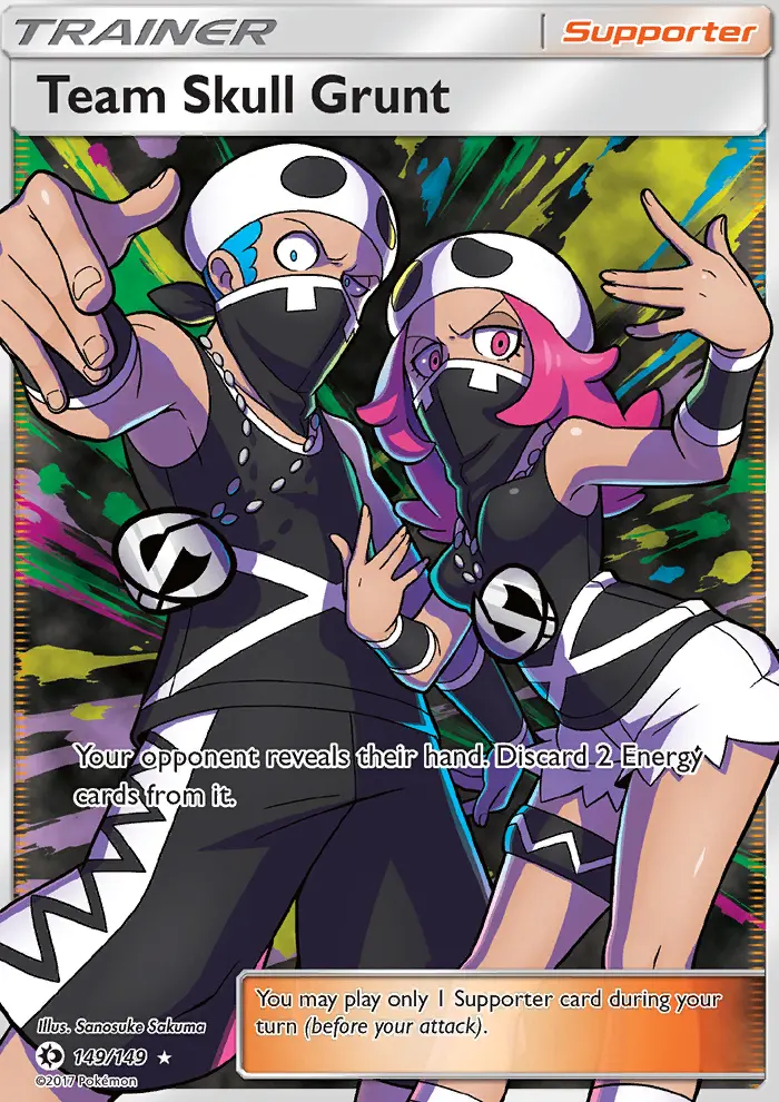 Team Skull Grunt, Pokémon card