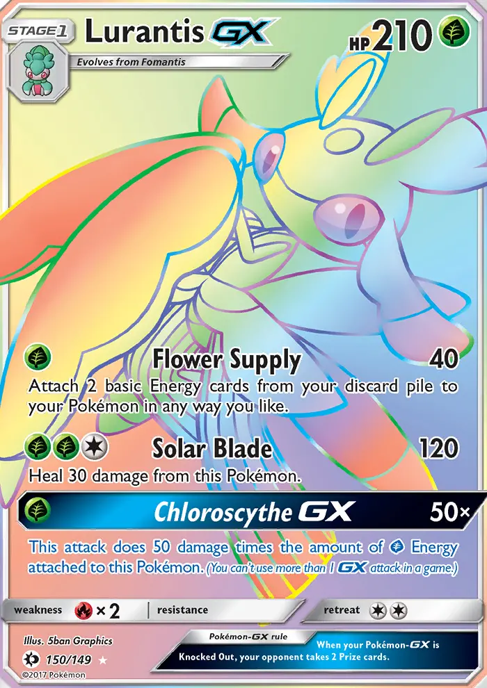 Lurantis GX, Pokémon card