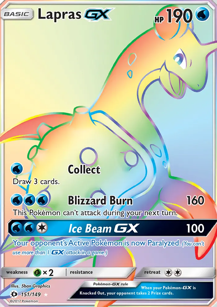 Lapras GX, Pokémon card