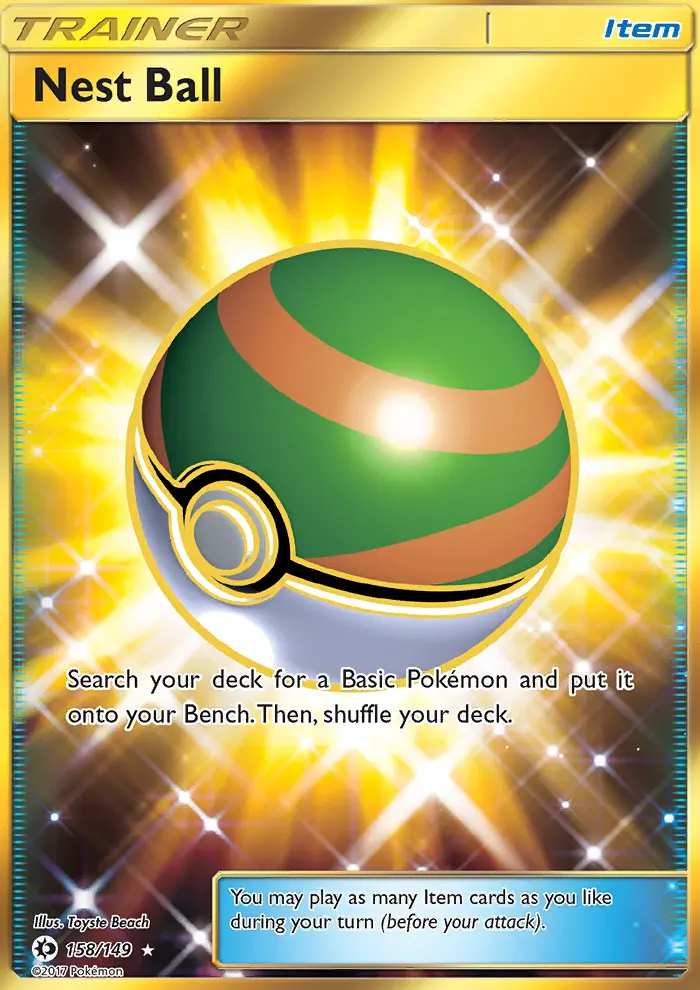 Nest Ball, Pokémon card