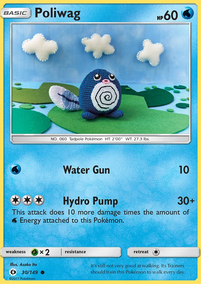 Poliwag, Pokémon card