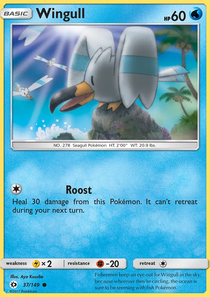 Wingull, Pokémon card