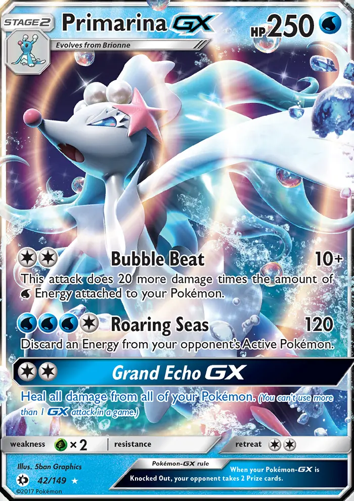Primarina GX, Pokémon card