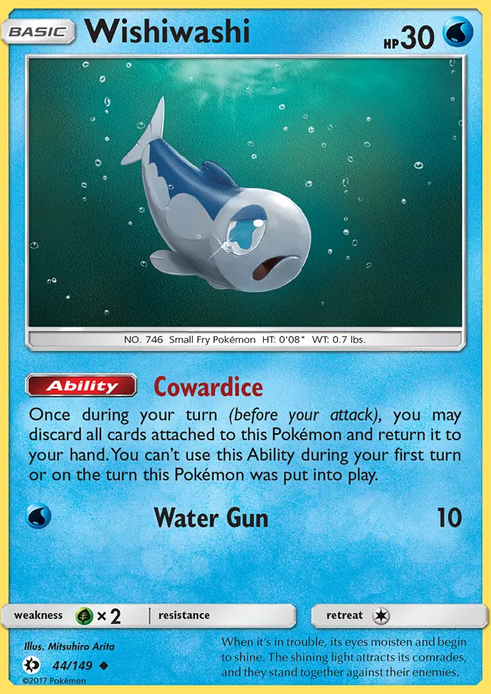 Wishiwashi, Pokémon card