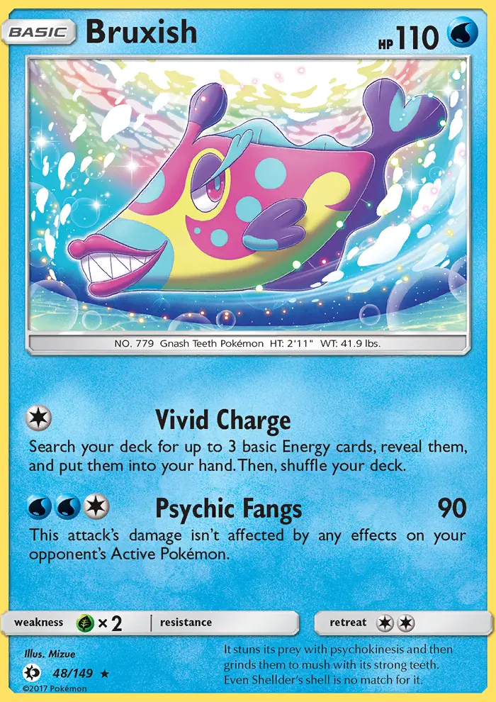 Bruxish, Pokémon card