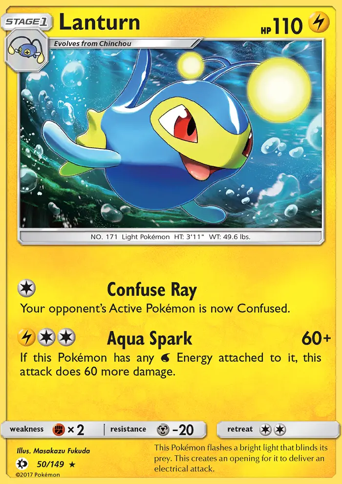 Lanturn, Pokémon card