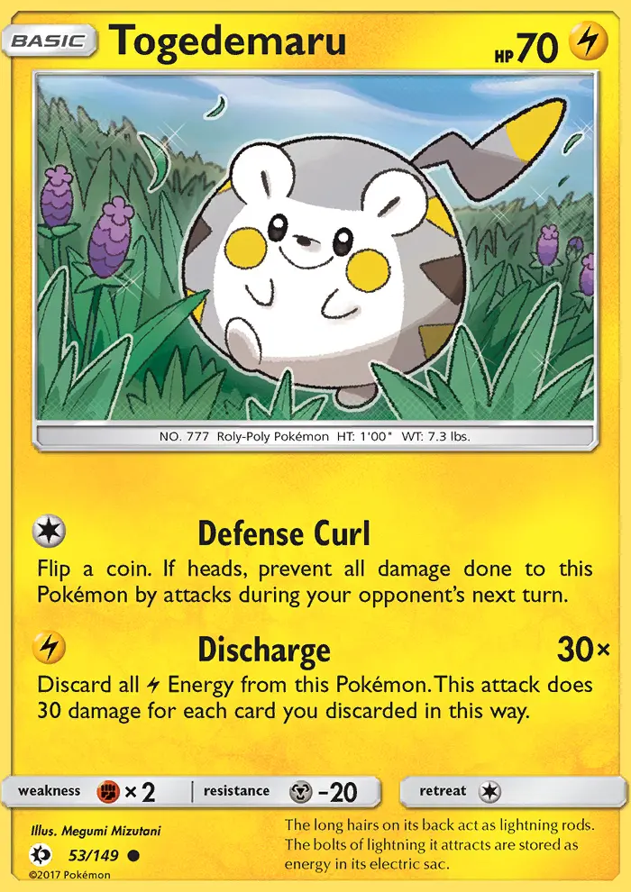 Togedemaru, Pokémon card