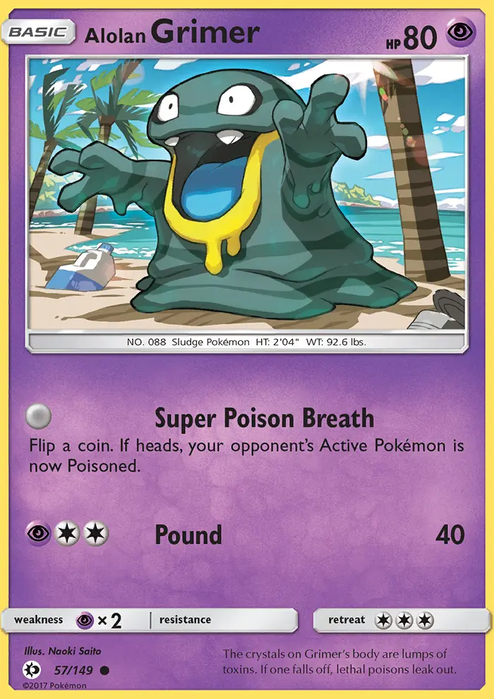 Alolan Grimer, Pokémon card