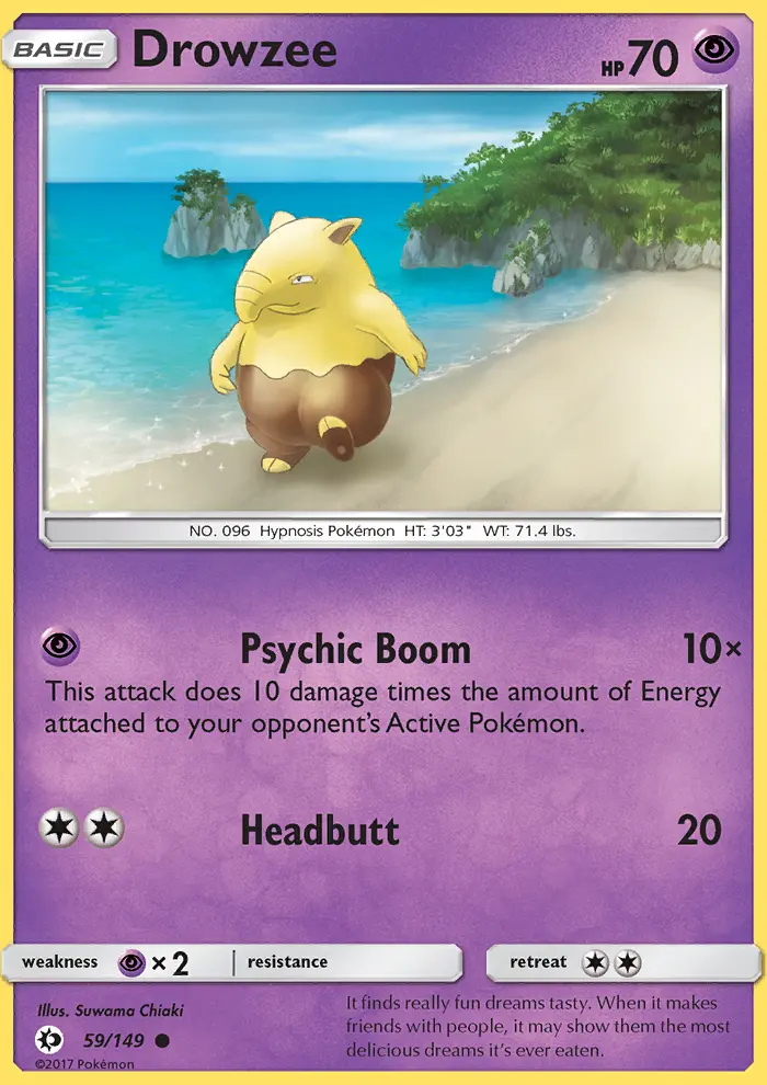 Drowzee, Pokémon card