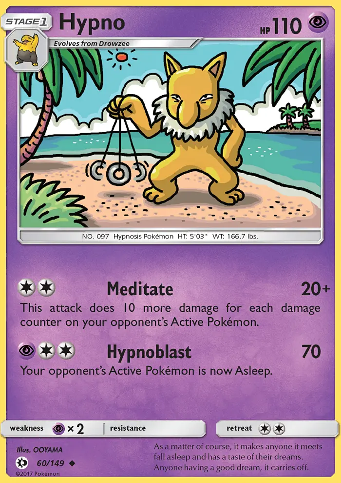Hypno, Pokémon card