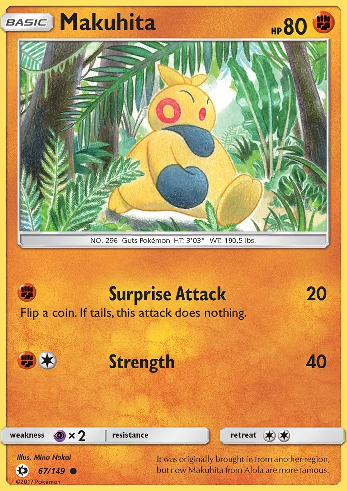 Makuhita, Pokémon card