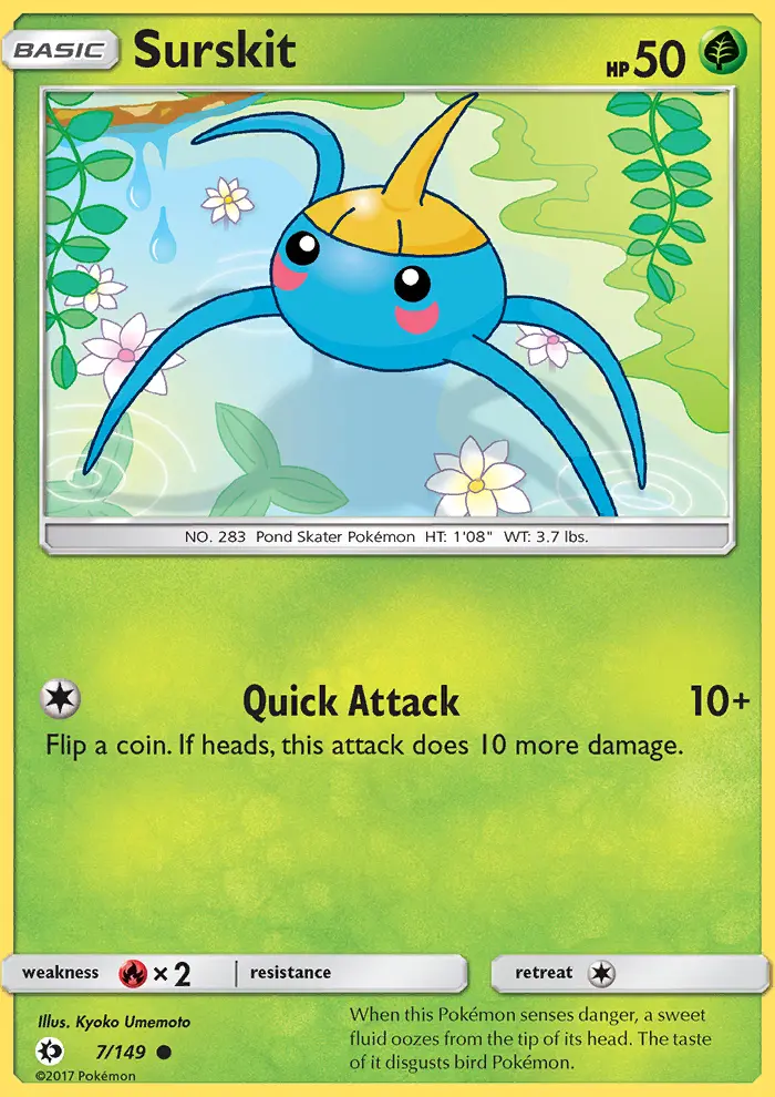 Surskit, Pokémon card