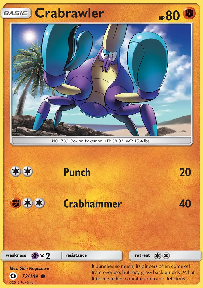 Crabrawler, Pokémon card