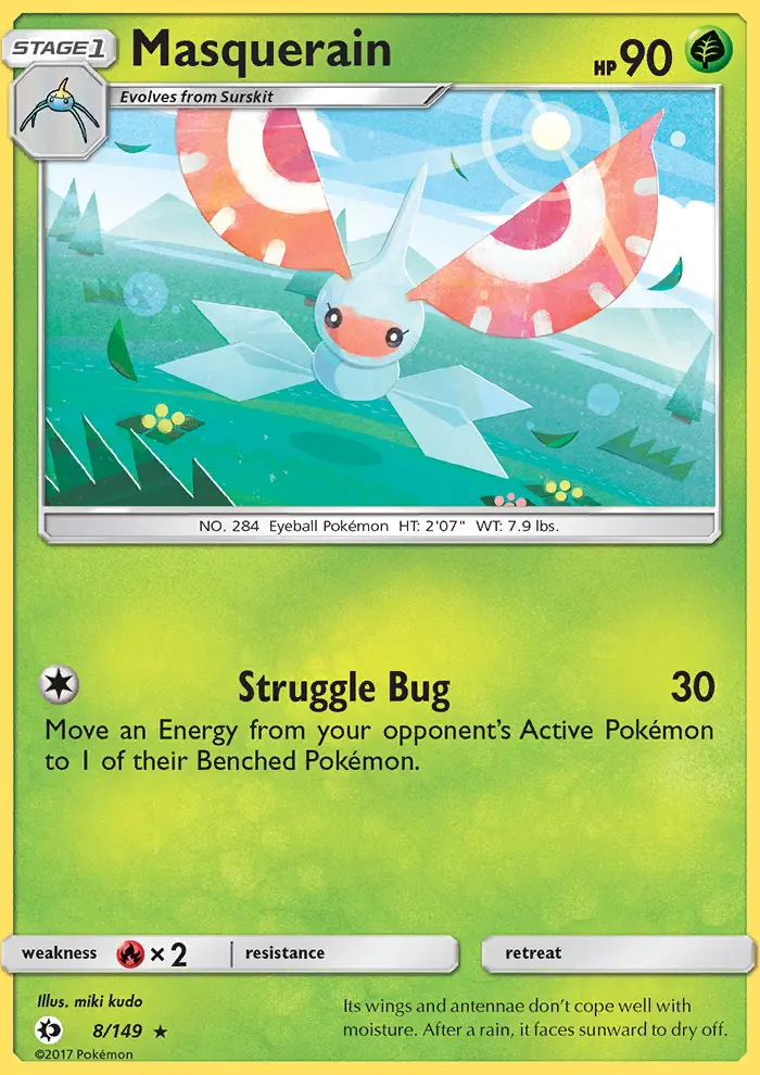 Masquerain, Pokémon card