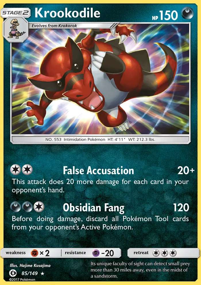Krookodile, Pokémon card