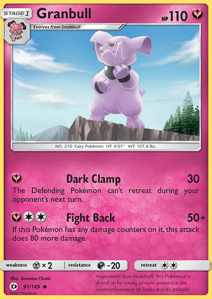 Granbull, Pokémon card