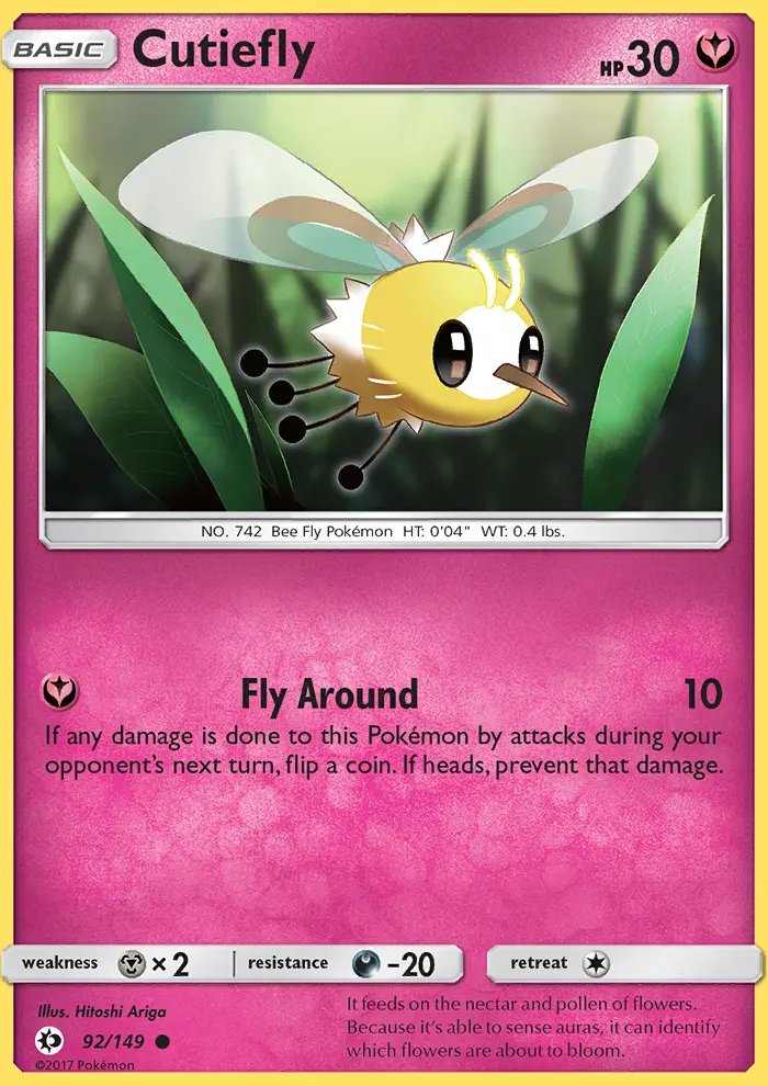 Cutiefly, Pokémon card