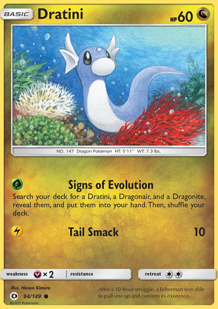 Dratini, Pokémon card