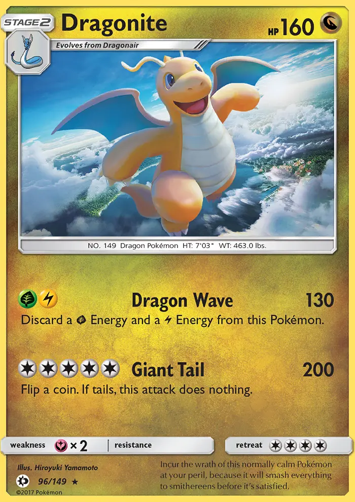 Dragonite, Pokémon card