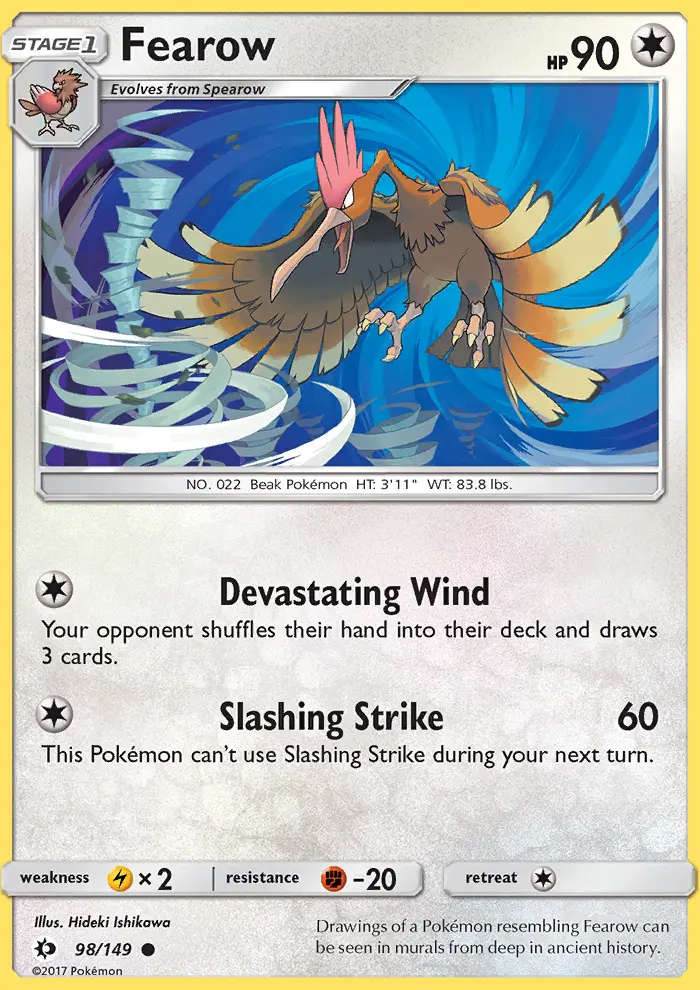 Fearow, Pokémon card