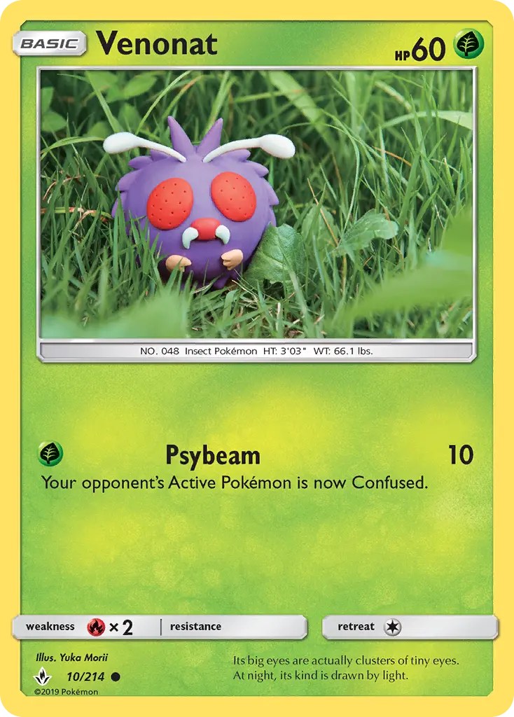 Venonat, Pokémon card