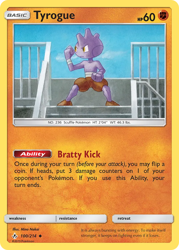Tyrogue, Pokémon card