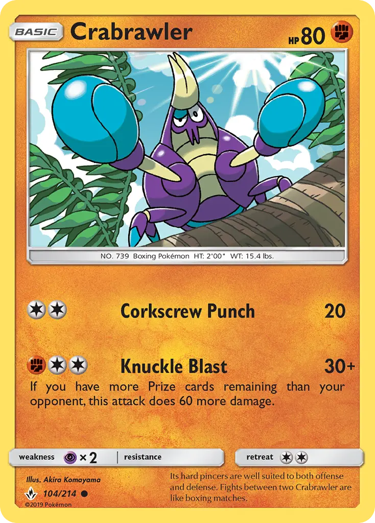 Crabrawler, Pokémon card