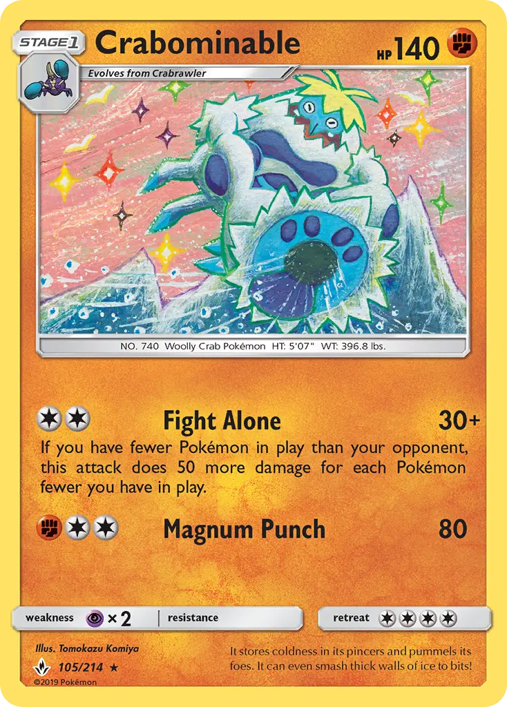 Crabominable, Pokémon card