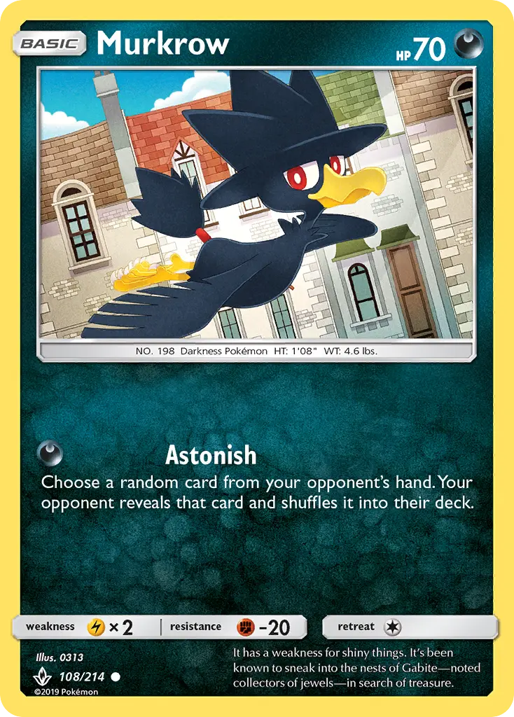Murkrow, Pokémon card