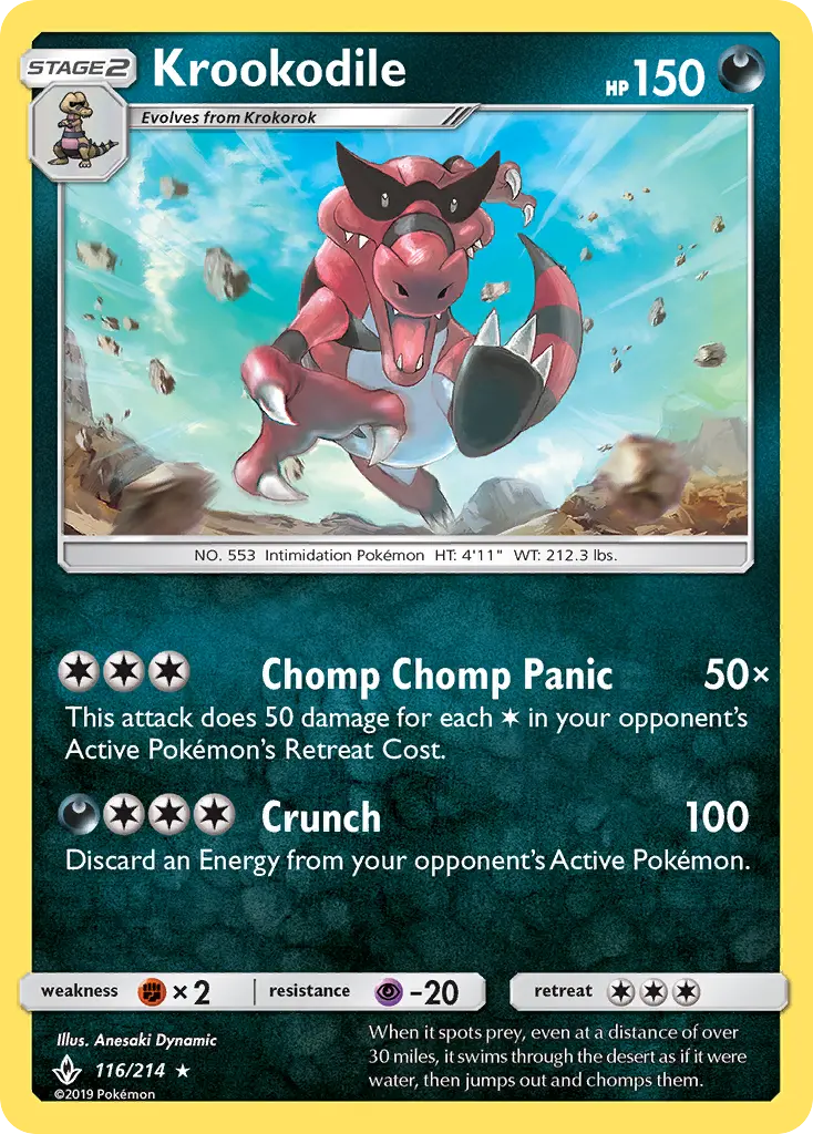 Krookodile, Pokémon card