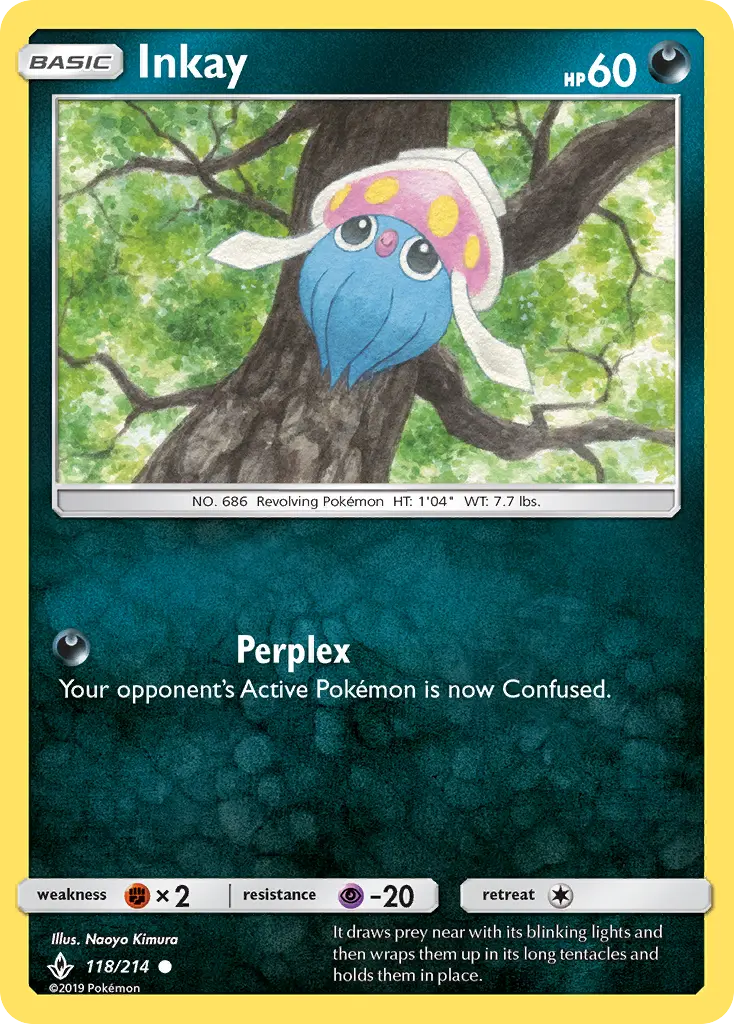 Inkay, Pokémon card
