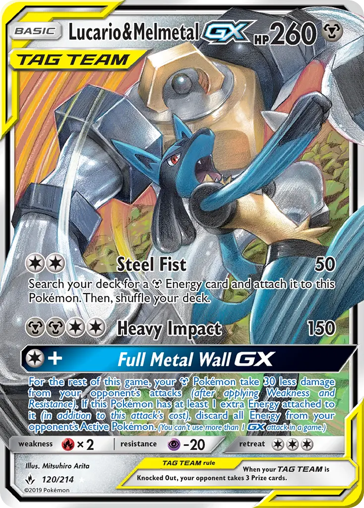 Lucario & Melmetal GX, Pokémon card