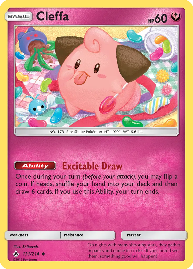 Cleffa, Pokémon card