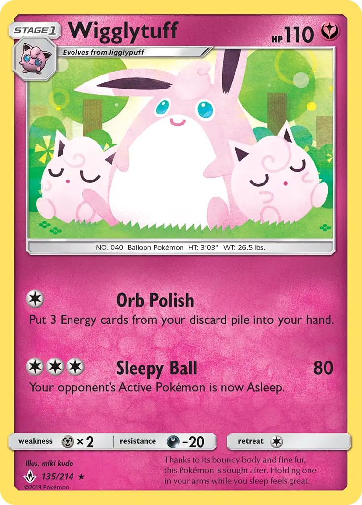 Wigglytuff, Pokémon card