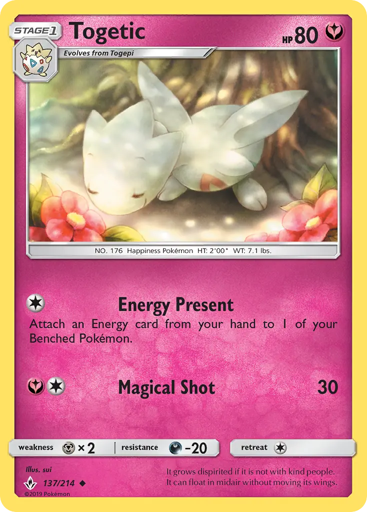Togetic, Pokémon card