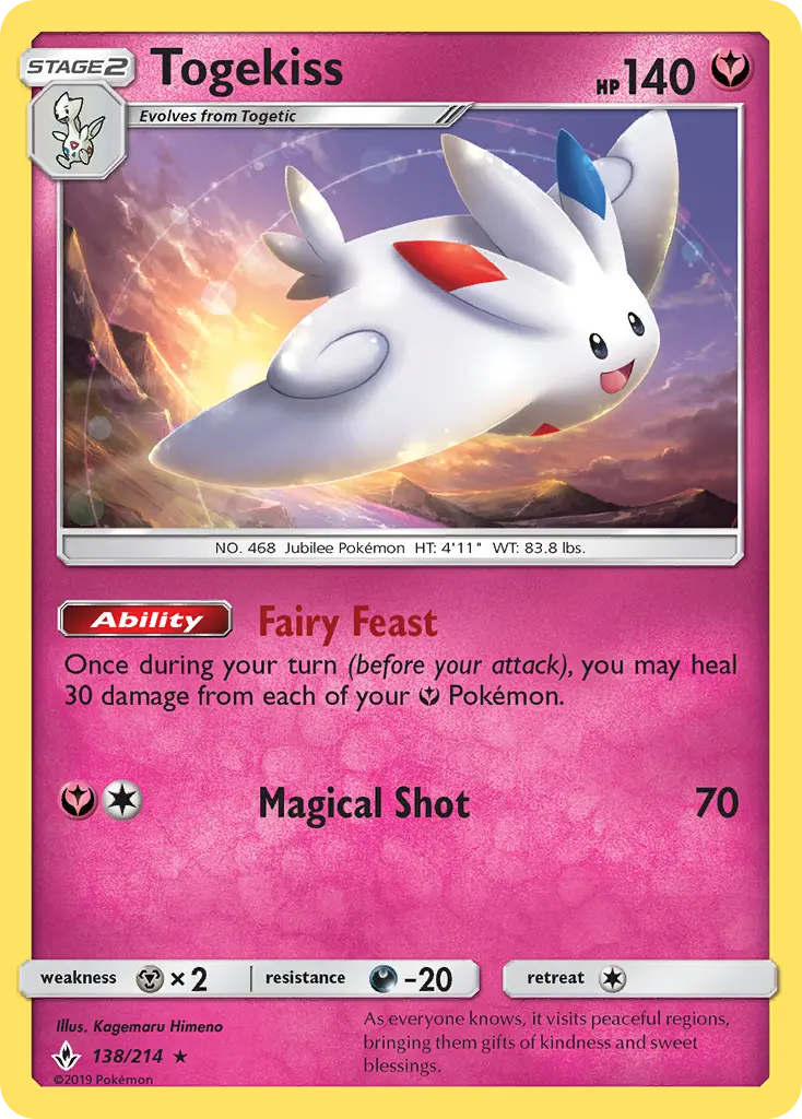 Togekiss, Pokémon card