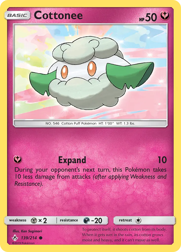 Cottonee, Pokémon card