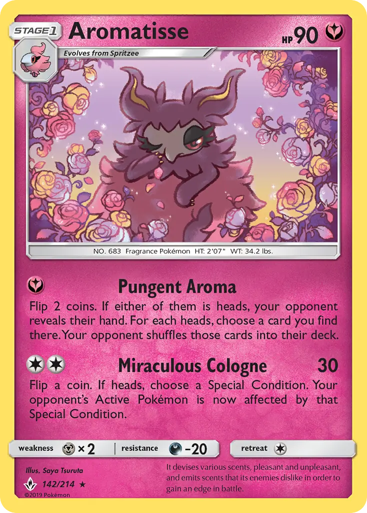 Aromatisse, Pokémon card