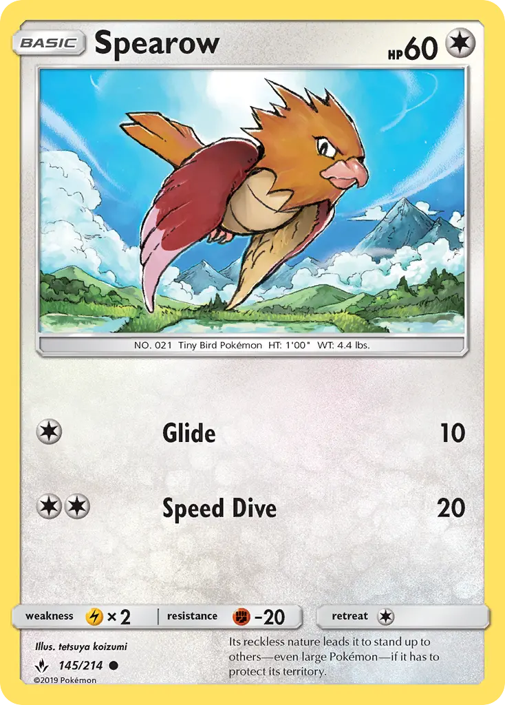 Spearow, Pokémon card