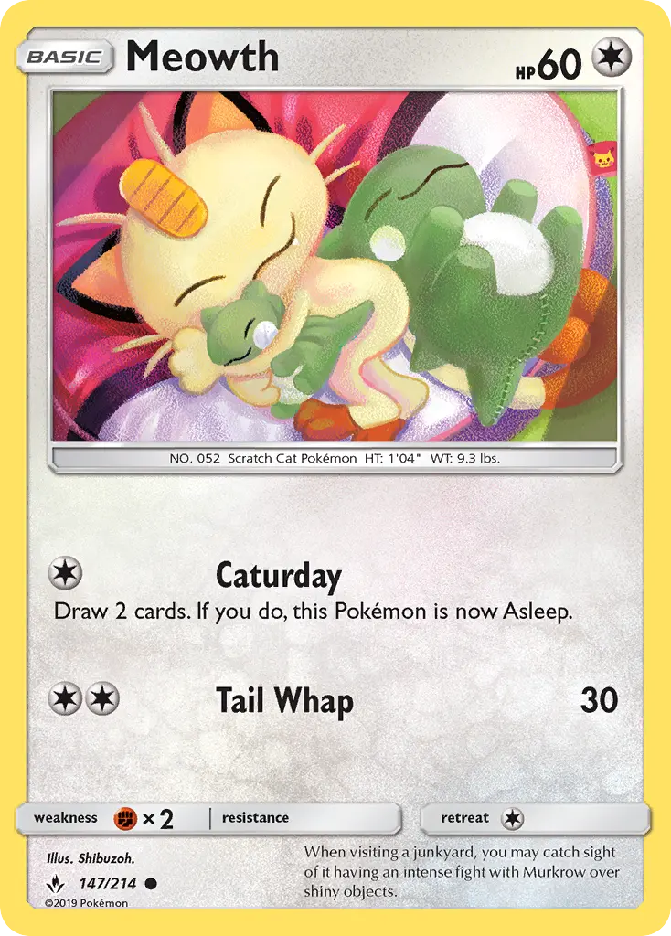 Meowth, Pokémon card