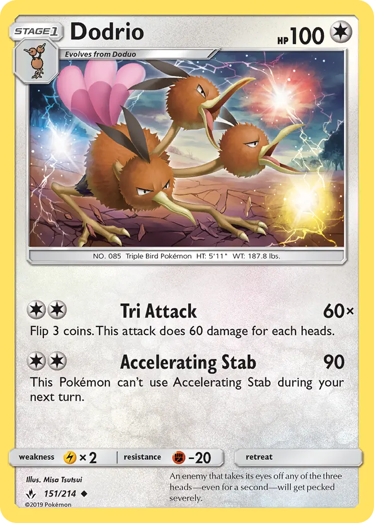 Dodrio, Pokémon card
