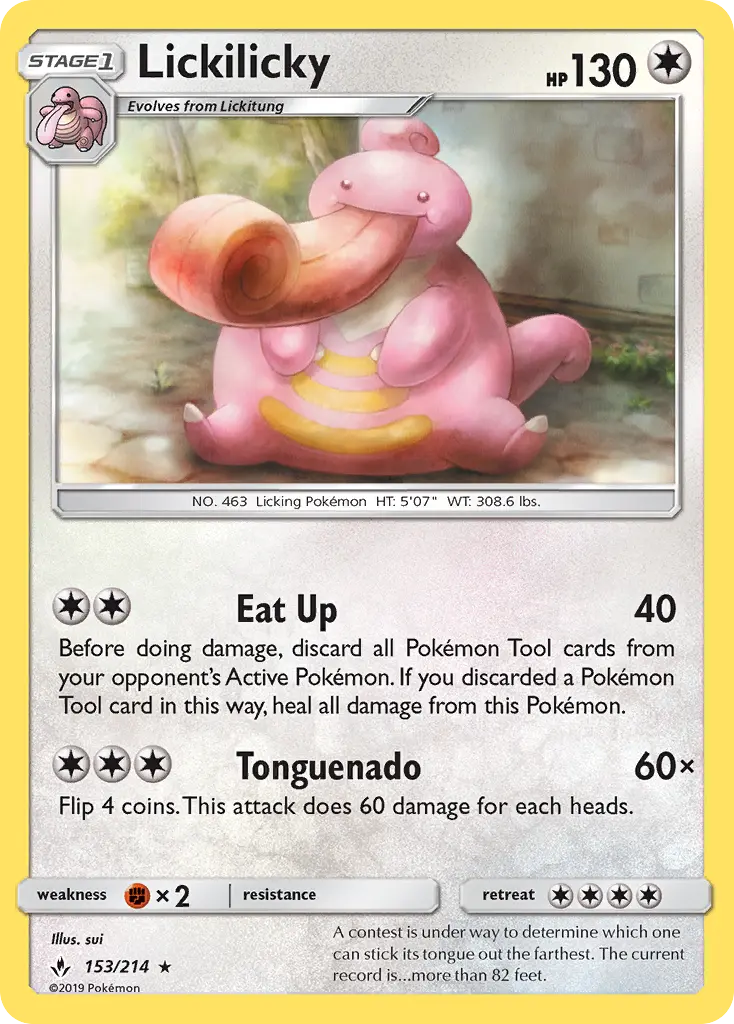 Lickilicky, Pokémon card