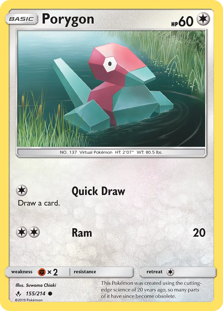 Porygon, Pokémon card